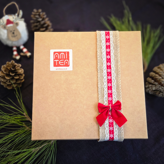 Подарочный набор: 6 сортов чая и пара чашек 🎁№1