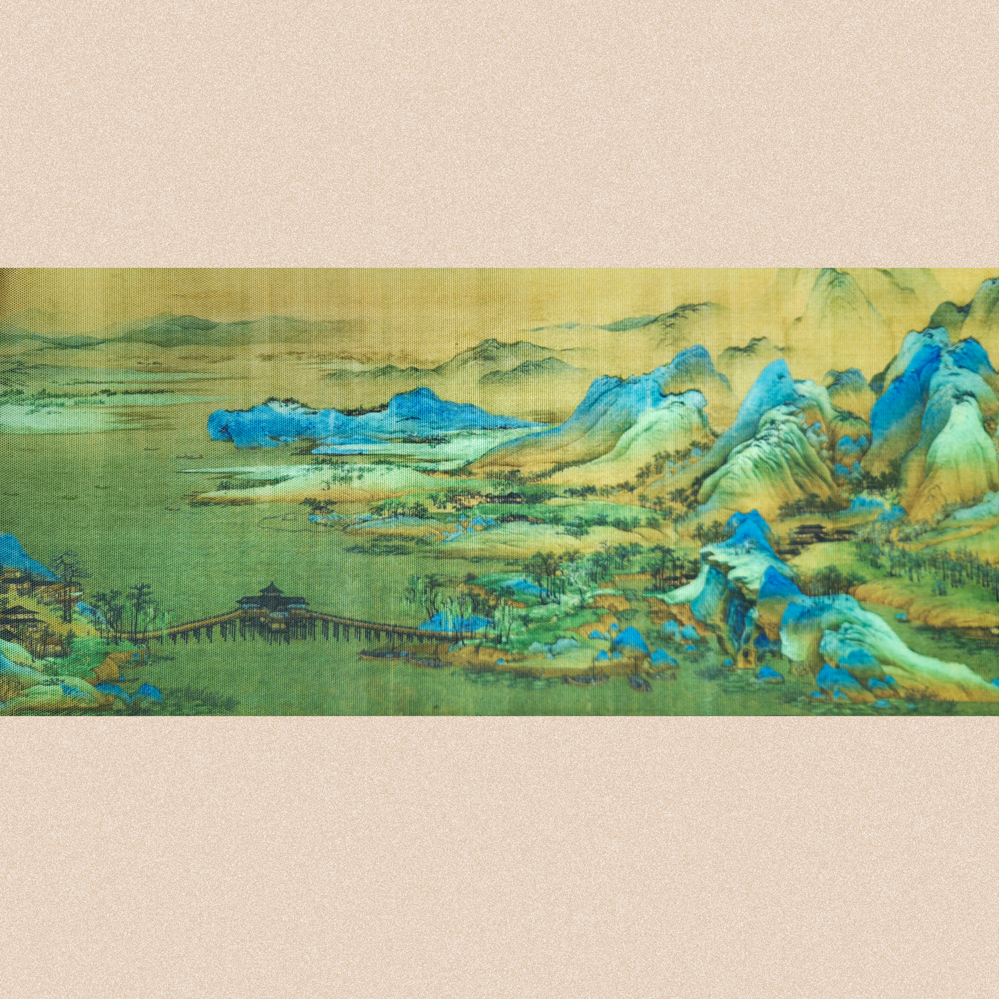 Чайное полотно "Горный пейзаж", 250x22 см