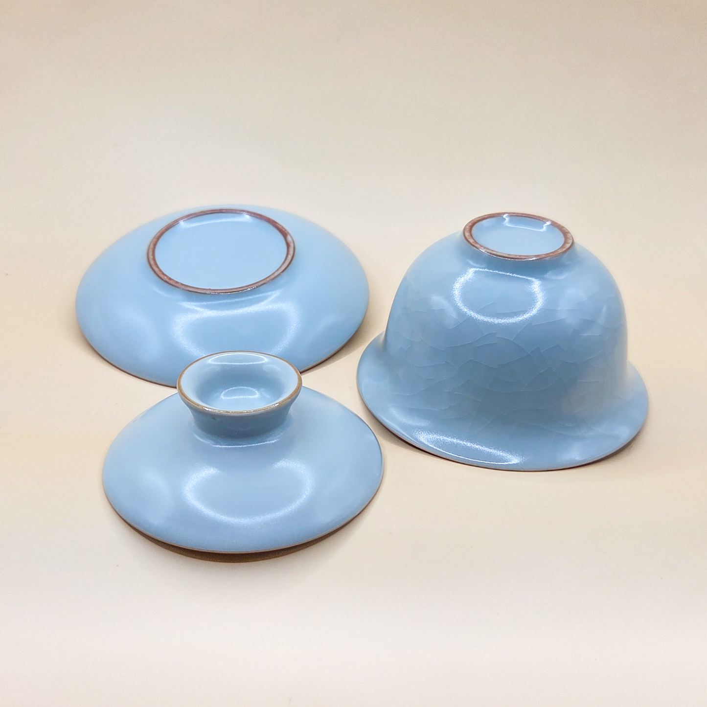 Гайвань "Голубая глазурь кракелюр" 150 мл