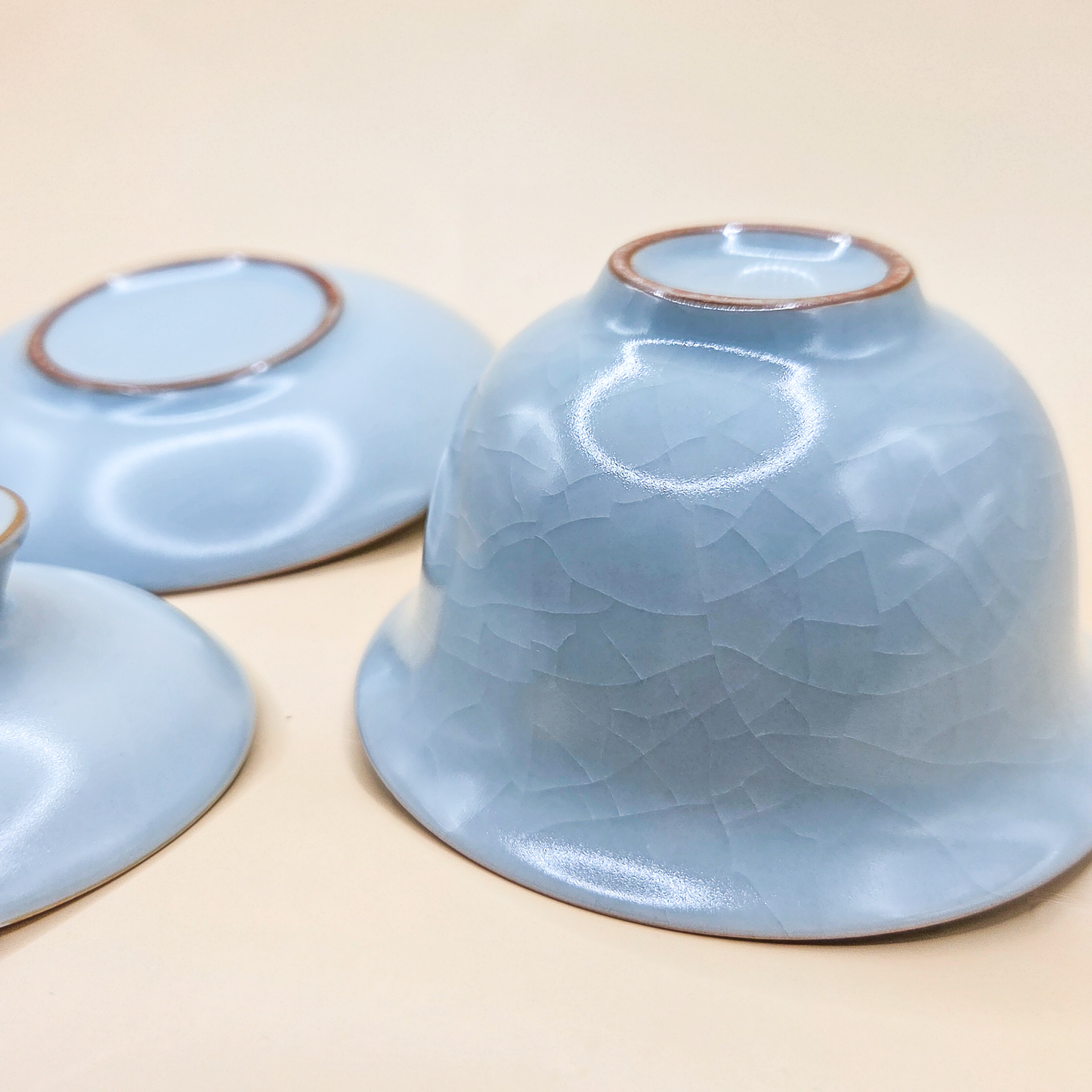 Гайвань "Голубая глазурь кракелюр" 150 мл